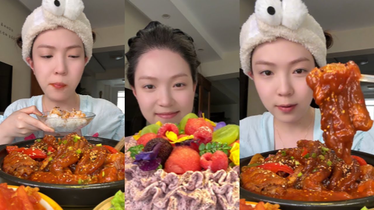 周末宅家做了香辣雞公煲和魚香炸蛋！~韓式炸醬面也是香迷糊了 