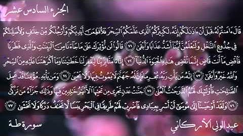 سورة طــه بصوت الشيخ عبدالولي الأركاني.flv