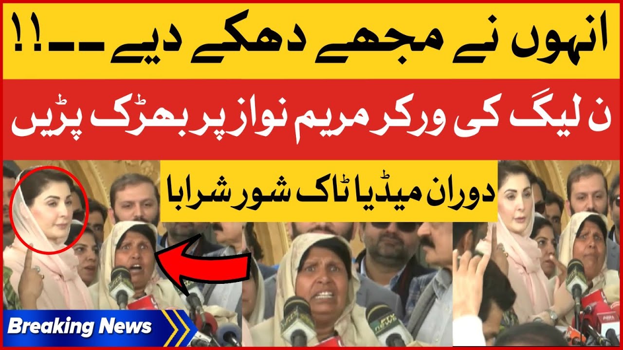 PMLN Worker Bashes Maryam Nawaz During Live Press Conference | Breaking News