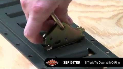 How To Insert E-Track Fittings Into E-track rails