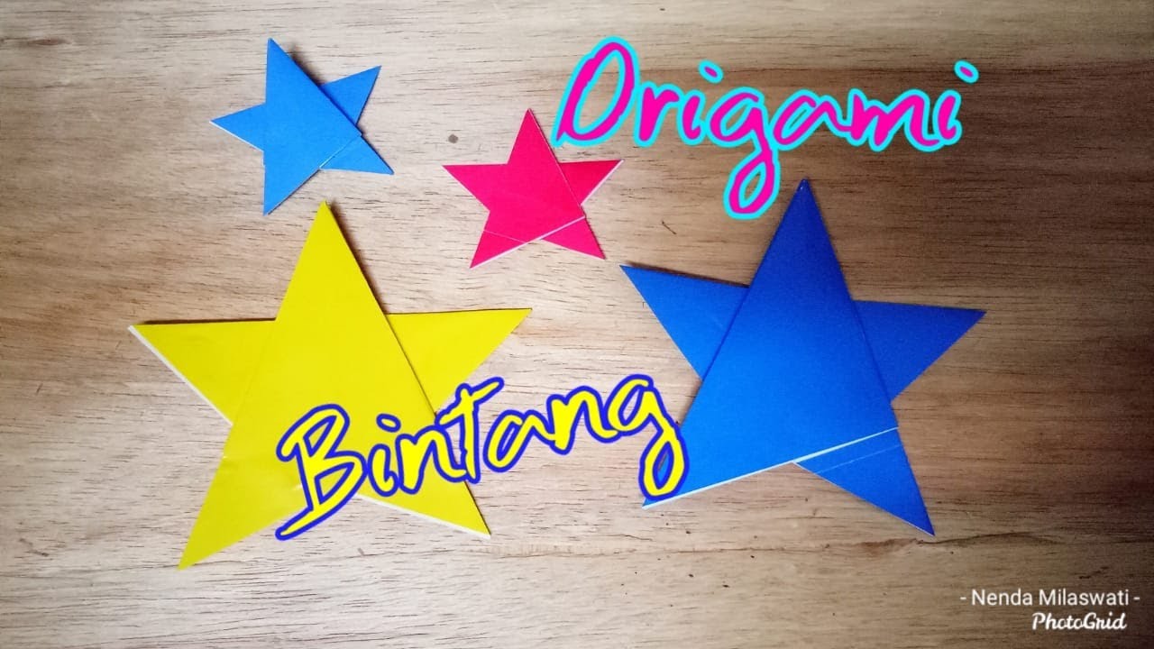 Cara membuat origami bintang 