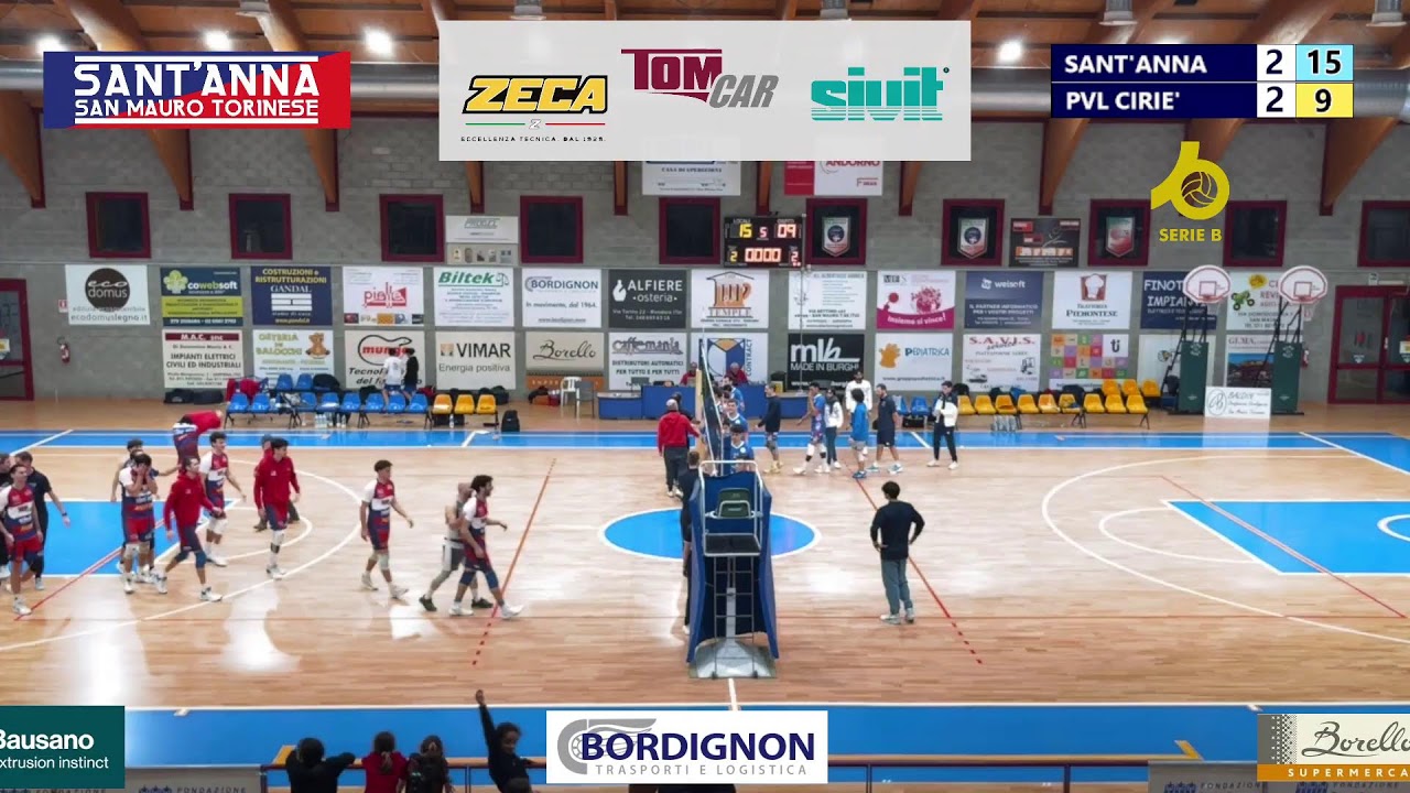 Serie B: Giornata 11: SANT'ANNA PALLAVOLO - PVL BP TERMOSANITARI CIRIE'