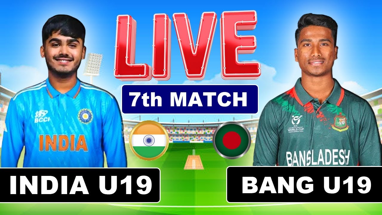 IND U19 vs BAN U19, 7th Match | ICC Under 19 World Cup 2026 - Live Cricket Match Score Commentary 1