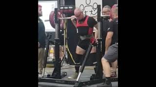 Squats 501.55 Lbs At Meet Age 62. Raw , Tested 90 Kg Cl.