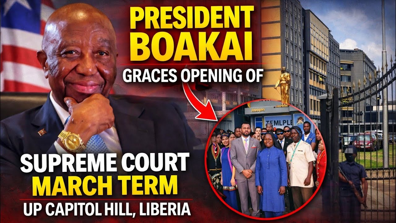 BREAKING President Boakai Graces Opening of Supreme Court March Term up Capitol Hill, Liberia.