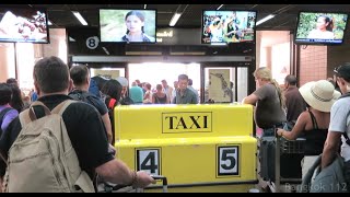 Meter Taxi Walkthrough - Don Mueang Airport, Bangkok Thailand - Jan 2015(Walkthrough video of how to get a meter taxi from Don Mueang international Airport, Bangkok. Also sometimes known as Don Muang. Head to exit 8 after getting ..., 2015-01-24T10:40:19.000Z)