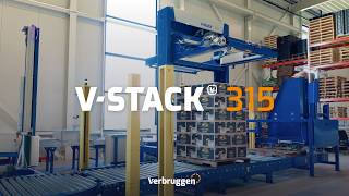 V-Stack 315 Installation for Boxed Potatoes | Verbruggen V-Stack 315 Palletizer