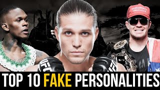 Top 10 FAKEST PERSONALITIES in the UFC!