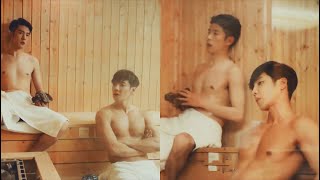 Hot cop enjoying sauna with his bf after taking shower together SCIMystery