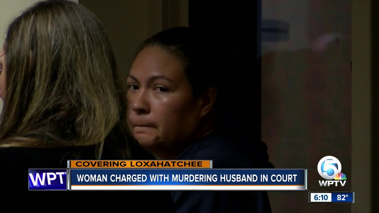 Woman charged with murdering husband appears in court - YouTube