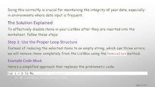 Effectively Disable Duplicates In Excel Vba Listbox When Inserting Rows To A Sheet