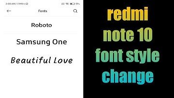 redmi note 10 font style change | how to change font style on redmi note phone
