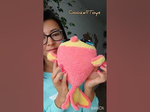 Плюшевая Рыбка крючком, вязаные игрушки амигуруми - YouTube