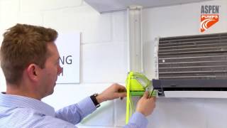 Aspen Pumps Install Of Mini Lime In Wall Mounted Unit