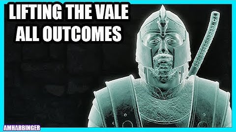 The Elder Scrolls 4 Oblivion Remastered Lifting the Vale Walkthrough All Outcomes