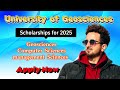 Scholarships for Geosciences students 2025 || China University of Geosciences admissions open