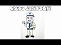Cara Menggambar Polisi Versi Adudu &amp; BoBoiBoy‼️Tutorial Gambar Mudah Banget | Easy Drawing👮‍♂️✨