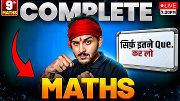 Complete Maths | Most Imp Questions #13 🔥प्रचण्ड SERIES CBSE Class 9 Maths 2026| Pranav Sir