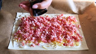 видео: У вас есть слоеное тесто? Очень вкусный рецепт за 7 минут! картинка: У вас есть слоеное тесто? Очень вкусный рецепт за 7 минут!