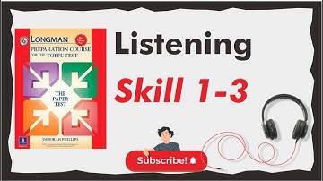 Longman TOEFL Listening Skill 1-3