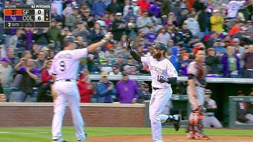 SF@COL: Blackmon belts homer to straightaway center