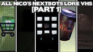 ALL NICO'S NEXTBOTS LORE VHS [PART 1] | Roblox Nico's Nextbots