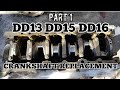 DD13 DD15 DD16 crankshaft replacement main bearings cap torque part 1