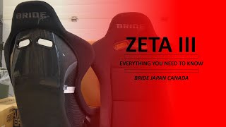 BRIDE ZETA III - Everything you need to know. History, Variations, Features, Colors & Fitment