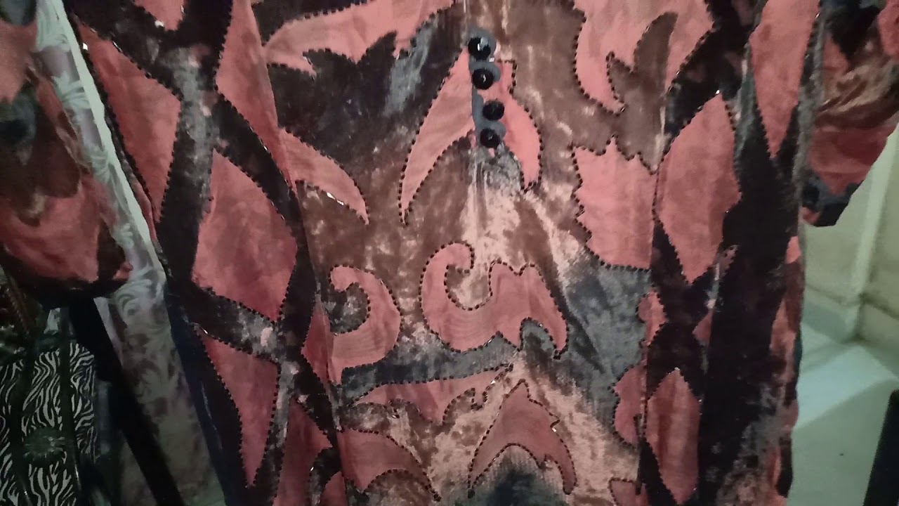 Very Beautiful Latest Designer Pluchi Dress Designing with beeds Outline