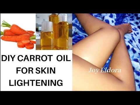 HOW TO MAKE CARROT OIL FOR SKIN LIGHTENING
