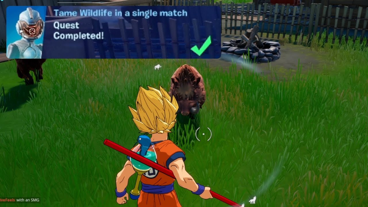 Tame Wildlife in a single match | Fortnite Week 12 Quest