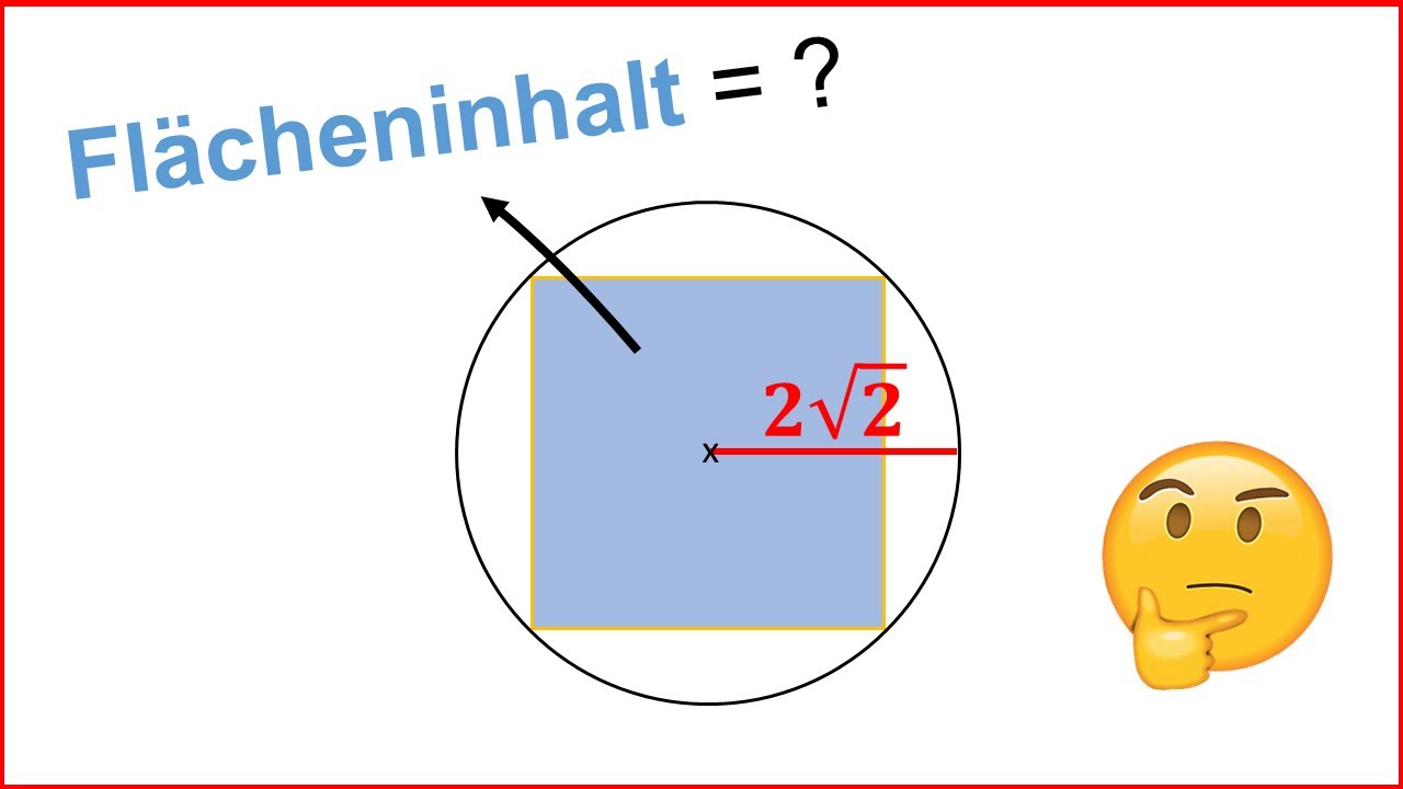 Kannst du den Flächeninhalt berechnen?!? Mathe Rätsel #16 - YouTube