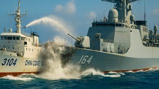 Chinese Warship CRASH Into Coast Guard Ship Then THIS Happened