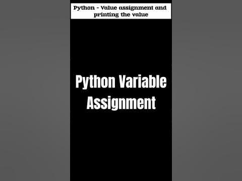 how to print variables in python | variable and assignment in python ...