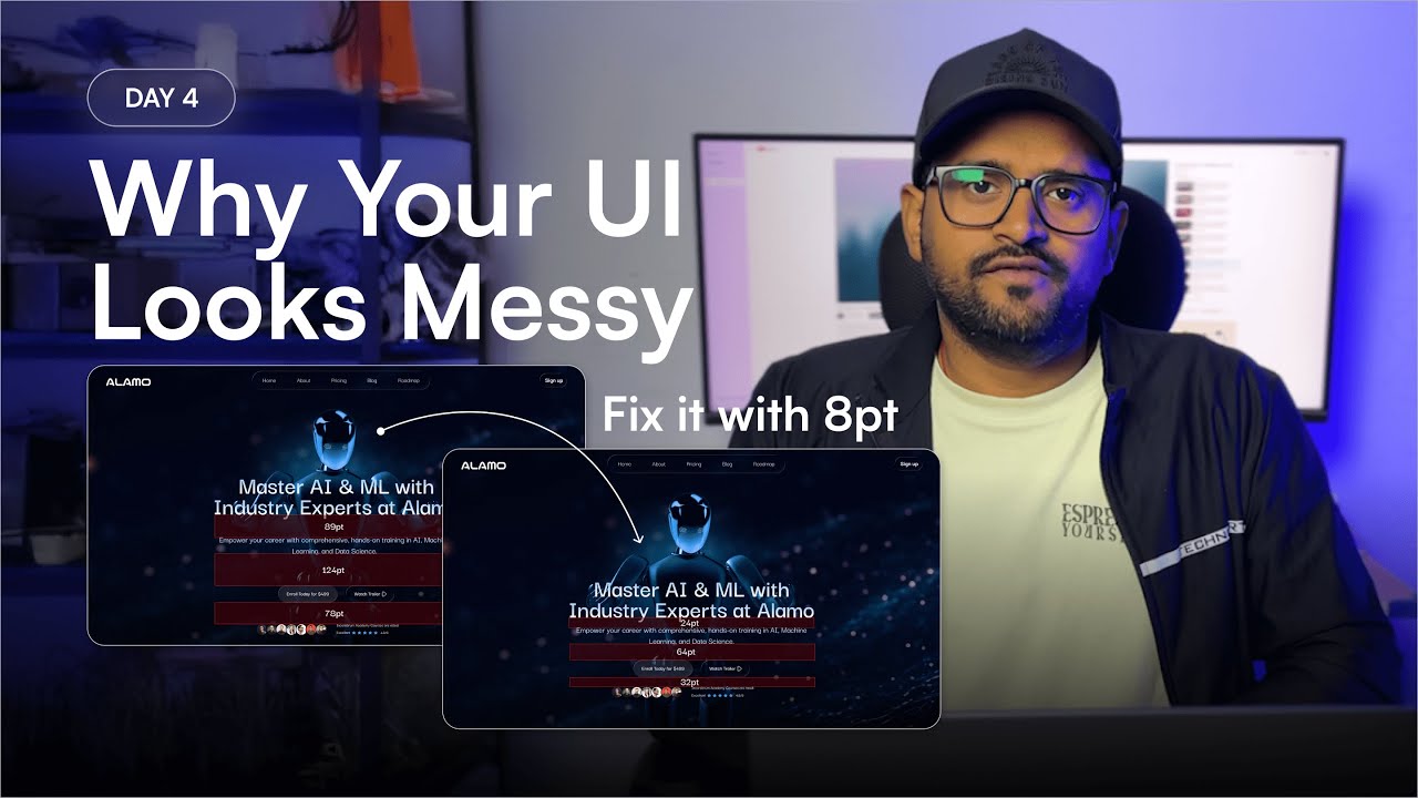 Why Your UI Looks Messy (And How to Fix It with the 8pt Grid) - Day 4 ...