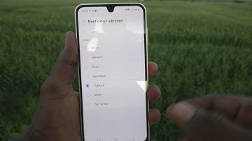 How to turn OFF notification vibration change notification vibration pattern in Samsung Galaxy A16