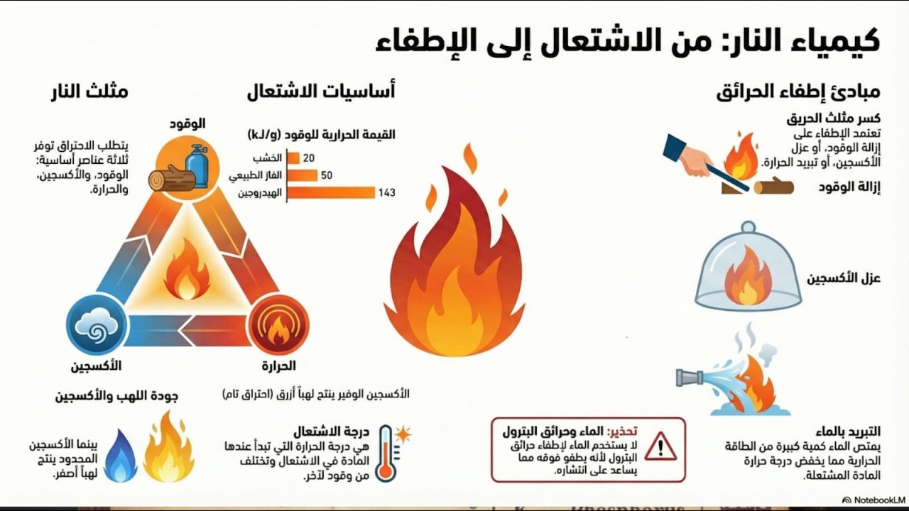 تفاعلات الاحتراق والأكسدة والاختزال