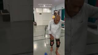 Patient Start Walking After Using Knee Braces