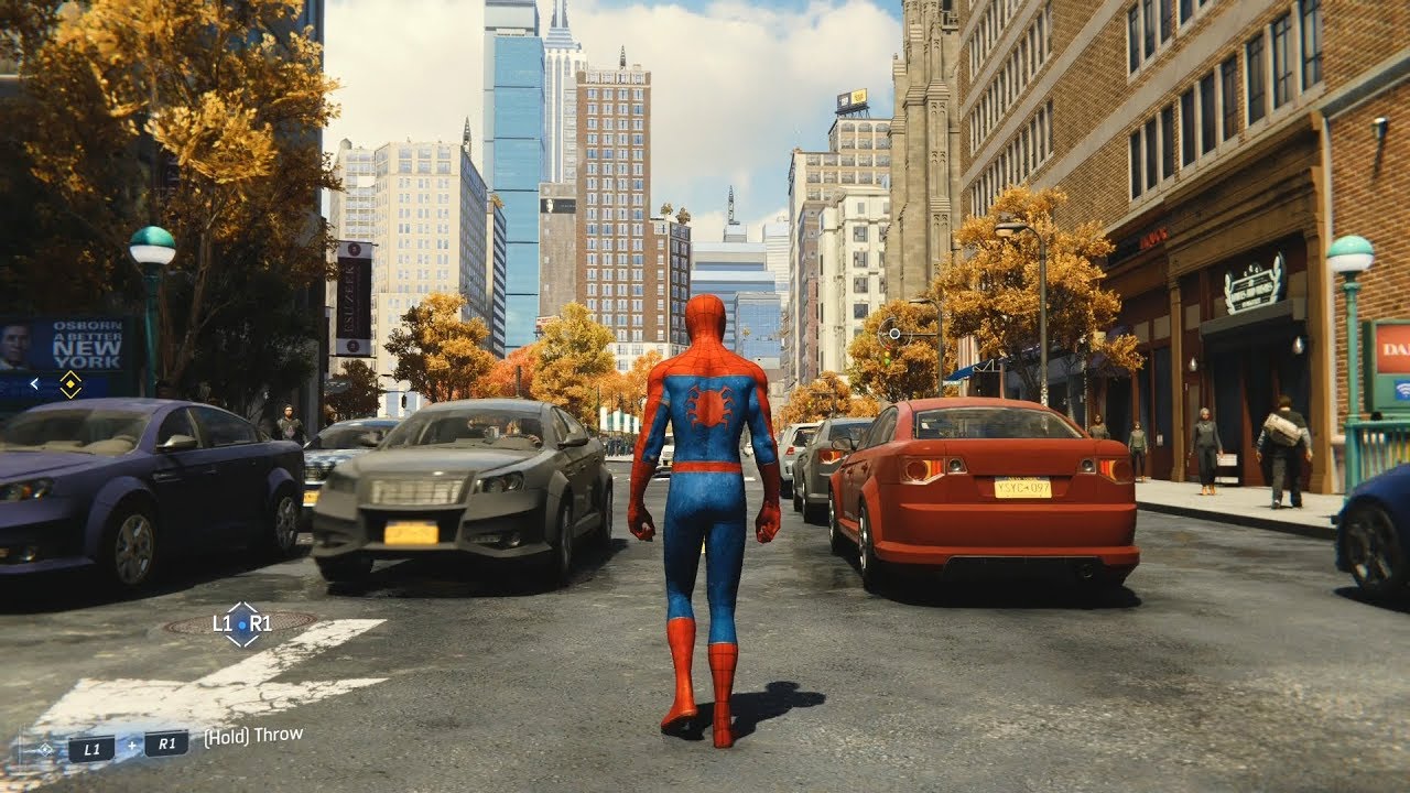 pc game 2018  Update New  Marvel's Spider-Man (2018) - Open World Free Roam Gameplay (PS4 HD) [1080p60FPS]
