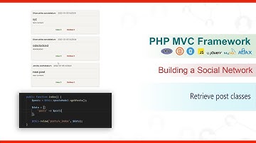 PHP MVC Framework - #25 - Building a Social Network - Retrieve post classes