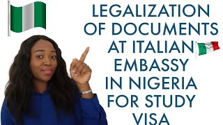 Details HOW TO LEGALIZE SCHOOL DOCUMENTS IN ITALIAN🇮🇹EMBASSY IN NIGERIA🇳🇬FOR STUDY VISA Update
