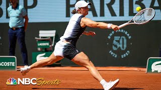 2023 French Open second round: Iga Swiatek beats Claire Liu in straight sets | NBC Sports