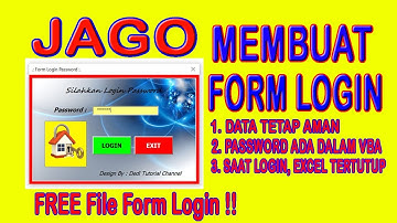 Cara Mudah Membuat Form Login VBA Mc. Excel