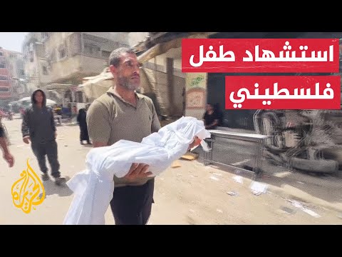 استشهاد طفل فلسطيني جراء قصف الاحتلال الإسرائيلي مسجد الصديقين في بيت لاهيا شمال غزة