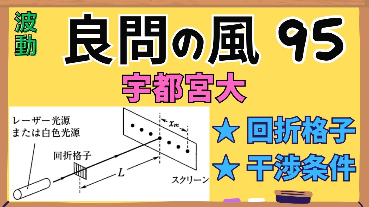 【高校物理】『良問の風』解説95〈波動〉干渉
