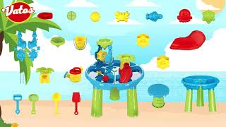 Vatos 3 in 1 Sand Water Table Toys for Toddlers Baby Outdoor Summer Toys