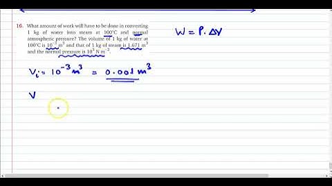 Q.16 Chapter 19 : Thermodynamics  | Solution to numerical problem from Nootan ISC Physics - Class 11