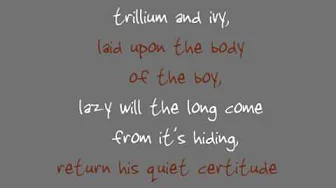 Don't Cary it All (The Decemberists) HQ + lyrics Don't Cary it All (The Decemberists) HQ + lyrics