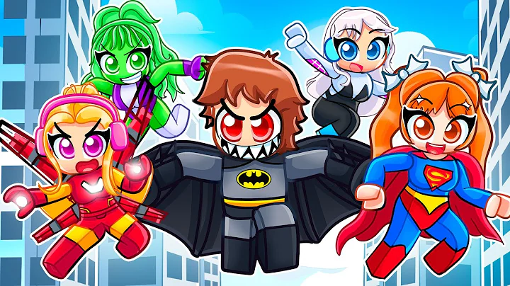 Roblox SUPERHERO Obby With MY CRAZY FAN GIRLS...