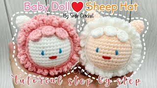     How To Crochet Baby Doll With Sheep Hat Keychain
